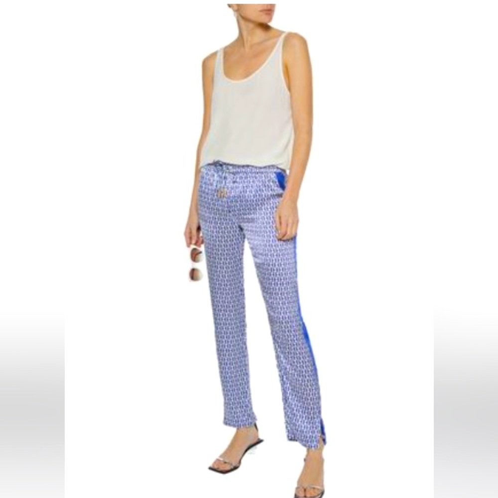 NWT Paloma Blue Hutton crepe de chine pants Small